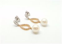 Pendientes Lorenza Gioielli Mujer Collezione Perle in Oro Zirconia OR06RP - OR06RP